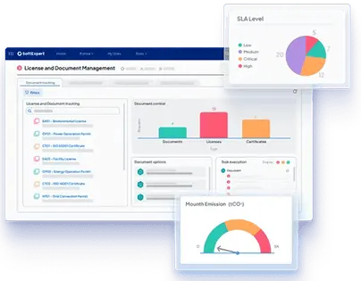 Mockup da plataforma SoftExpert